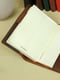 Шкіряна обкладинка для щоденника формату А5 кольору вишня | 6800918 | фото 3