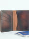 Шкіряна обкладинка для документів кольору вишня | 6800980 | фото 4