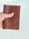 Шкіряна обкладинка для документів кольору коньяк | 6800992 | фото 3