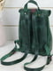 Кожаный зелено-бордовый рюкзак “Киев” | 6797056 | фото 5