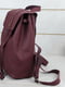 Шкіряний бордовий рюкзак "Прага" | 6797086 | фото 3