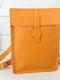 Рюкзак з натуральної шкіри "Сідней" бурштинового кольору | 6797199 | фото 2
