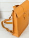 Рюкзак з натуральної шкіри "Сідней" бурштинового кольору | 6797199 | фото 4