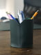 Склянка для ручок та олівців шкіряна зелена | 6797244 | фото 2