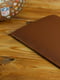 Шкіряний коричневий чохол для MacBook на блискавці з повстю | 6797264 | фото 2