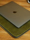Чохол оливкового кольору для MacBook на блискавці з повстю | 6797270 | фото 4