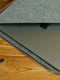 Шкіряний бордовий чохол для MacBook на блискавці з повстю | 6797274 | фото 3