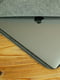 Шкіряний сірий чохол для MacBook на блискавці з повстю | 6797275 | фото 3