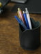 Склянка для ручок та олівців шкіряна чорна | 6797276 | фото 4