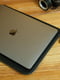 Шкіряний чорний чохол для MacBook на блискавці з повстю | 6797277 | фото 5