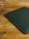 Шкіряний зелений чохол для MacBook на блискавці з повстю | 6797279 | фото 2