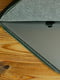 Шкіряний зелений чохол для MacBook на блискавці з повстю | 6797279 | фото 3