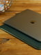 Шкіряний зелений чохол для MacBook на блискавці з повстю | 6797279 | фото 5