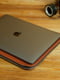 Шкіряний чохол кольору коньяк для MacBook на блискавці з повстю | 6797280 | фото 5