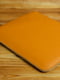 Шкіряний чохол янтарного кольору для MacBook на блискавці з повстю | 6797281 | фото 2