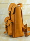 Шкіряний рюкзак "Джун" бурштинового кольору | 6797330 | фото 4