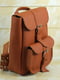 Шкіряний рюкзак "Джун" кон’ячного кольору | 6797336 | фото 3