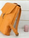 Рюкзак з натуральної шкіри "Монако" бурштинового кольору | 6797463 | фото 3