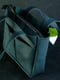 Зеленая сумка шопер из натуральной кожи с двумя карманами | 6797468 | фото 3