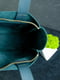 Зеленая сумка шопер из натуральной кожи с двумя карманами | 6797468 | фото 7