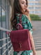 Рюкзак з натуральної шкіри "Венеція" кольору бордо | 6797477 | фото 2