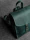 Рюкзак з натуральної шкіри "Венеція" зелений | 6797478 | фото 2