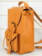 Рюкзак з натуральної шкіри "Флоренція" бурштинового кольору | 6797510 | фото 3