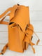 Рюкзак з натуральної шкіри "Флоренція" бурштинового кольору | 6797510 | фото 4