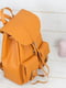 Рюкзак з натуральної шкіри "Джейн" бурштинового кольору | 6797539 | фото 3