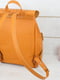 Рюкзак з натуральної шкіри "Джейн" бурштинового кольору | 6797539 | фото 5