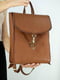 Рюкзак з натуральної шкіри "Венеція" коричневий | 6797577 | фото 4