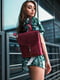 Рюкзак з натуральної шкіри "Венеція" кольору бордо | 6797578 | фото 6