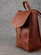 Рюкзак з натуральної шкіри "Венеція" кон’ячного кольору | 6797580 | фото 5