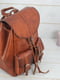 Рюкзак з натуральної шкіри "Джейн" вишневого кольору | 6797625 | фото 3