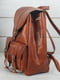 Рюкзак з натуральної шкіри "Джейн" вишневого кольору | 6797625 | фото 4