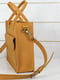 Сумка-портфель из натуральной кожи янтарного цвета | 6797628 | фото 3