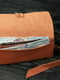 Коричневый кожаный кошелек-клатч с закруткой | 6797784 | фото 3