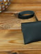 Черный кожаный кошелек-клатч с закруткой | 6797787 | фото 4