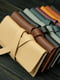 Шкіряний гаманець-клатч із закруткою кольору бурштин | 6797789 | фото 5