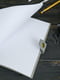 Серый блокнот в кожаной обложке формата А5 | 6797990 | фото 2