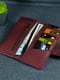 Бордовий шкіряний гаманець Berty (18 см) | 6798118 | фото 3
