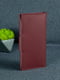 Бордовый ккожаный кошелек Berty (18 см) | 6798118 | фото 4