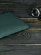 Шкіряний зелений чохол для MacBook | 6798368 | фото 3