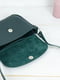 Шкіряна сумка "Мія" зеленого кольору | 6798453 | фото 6
