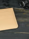 Кожаный бежевый чехол для MacBook | 6798617 | фото 3