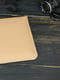 Кожаный бежевый чехол для MacBook | 6798617 | фото 4