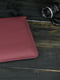 Шкіряний бордовий чохол для MacBook | 6798618 | фото 4