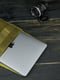 Шкіряний чохол оливкового кольору для MacBook | 6798632 | фото 2