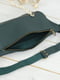 Шкіряна сумка через плече зеленого кольору | 6798674 | фото 4