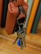 Шкіряна ключниця на блискавці коньячного кольору | 6798697 | фото 4